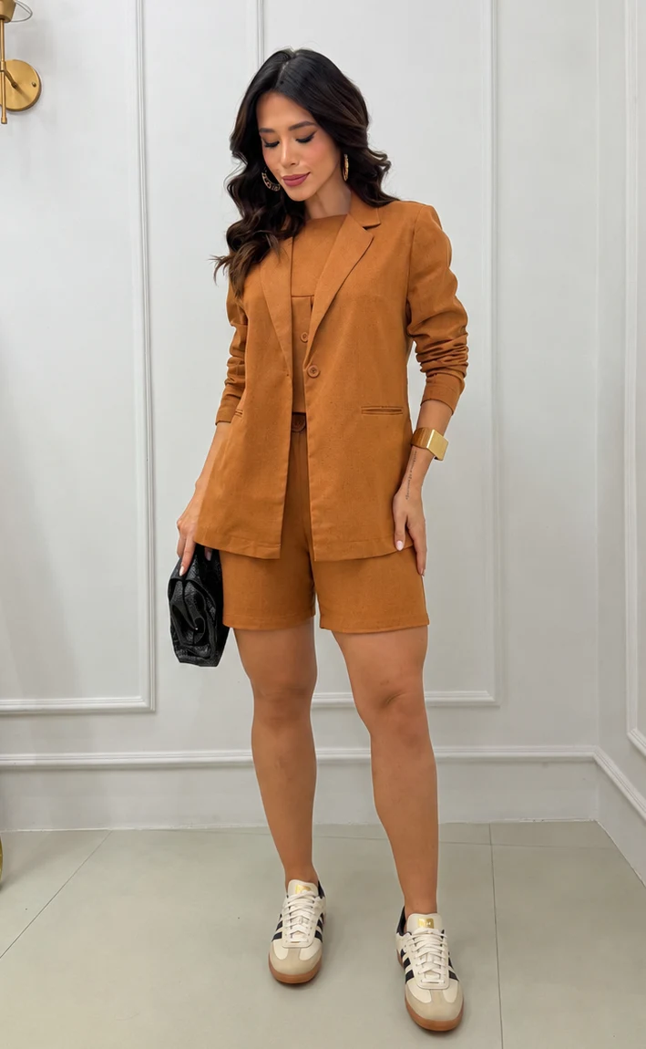 Blazer de Alfaiataria Shizue — Terracota